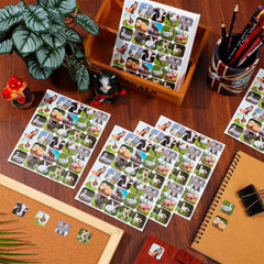 Seajan farm animal stickers duck: waterproof finish for durable decor.