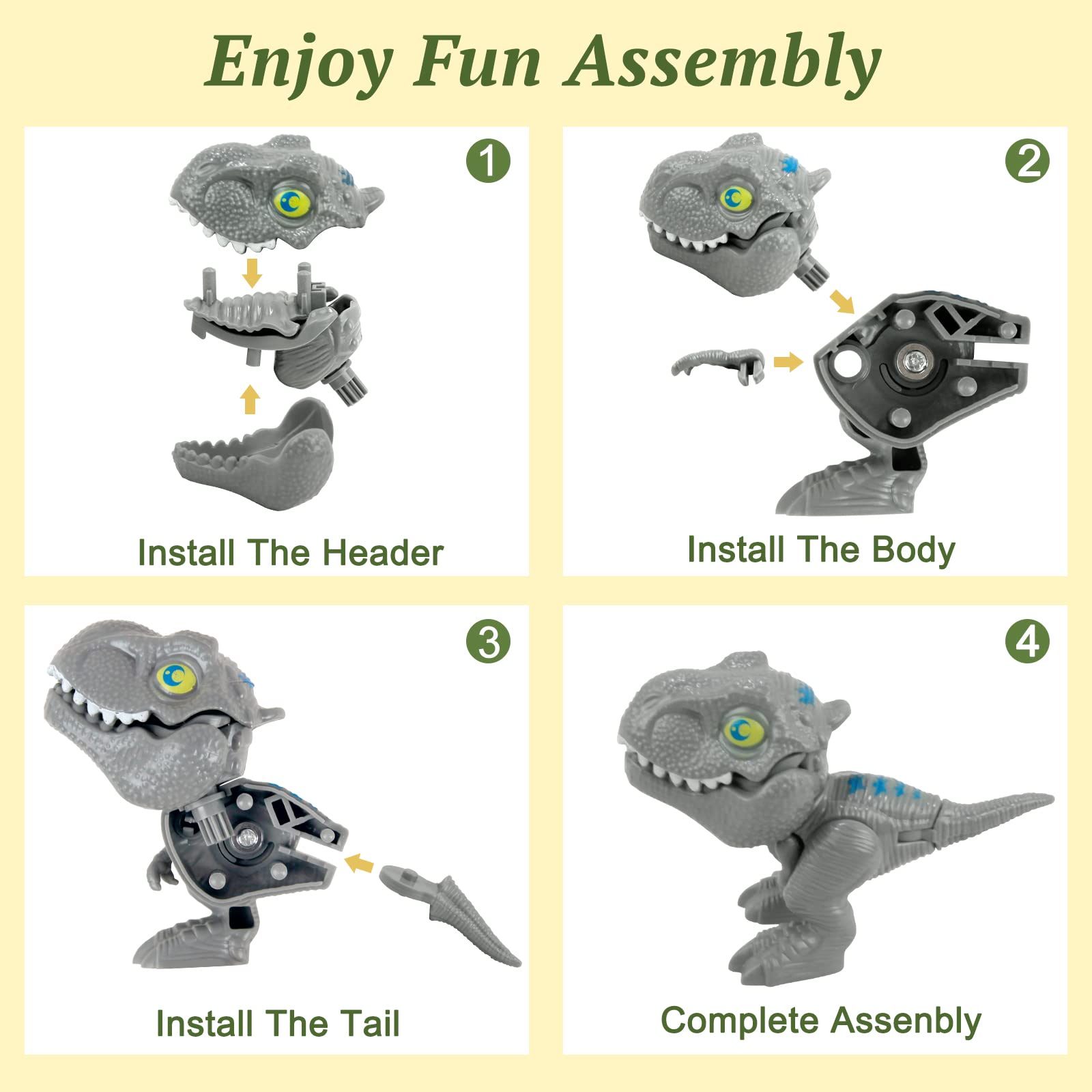 Sealive kids playing with dino eggs encourages storytelling and motor skills.
