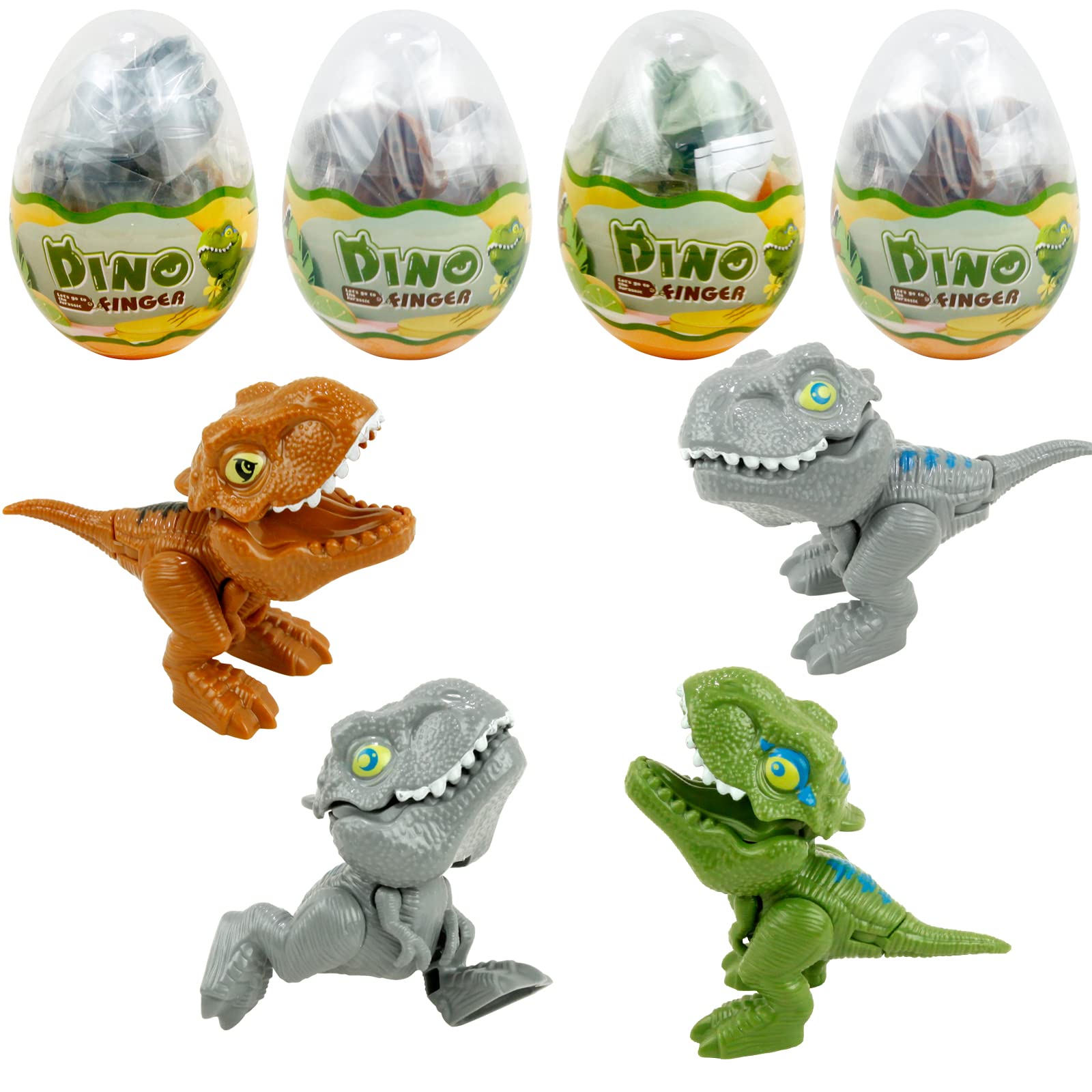 Sealive party favors image displays four dino eggs ready for celebrations.