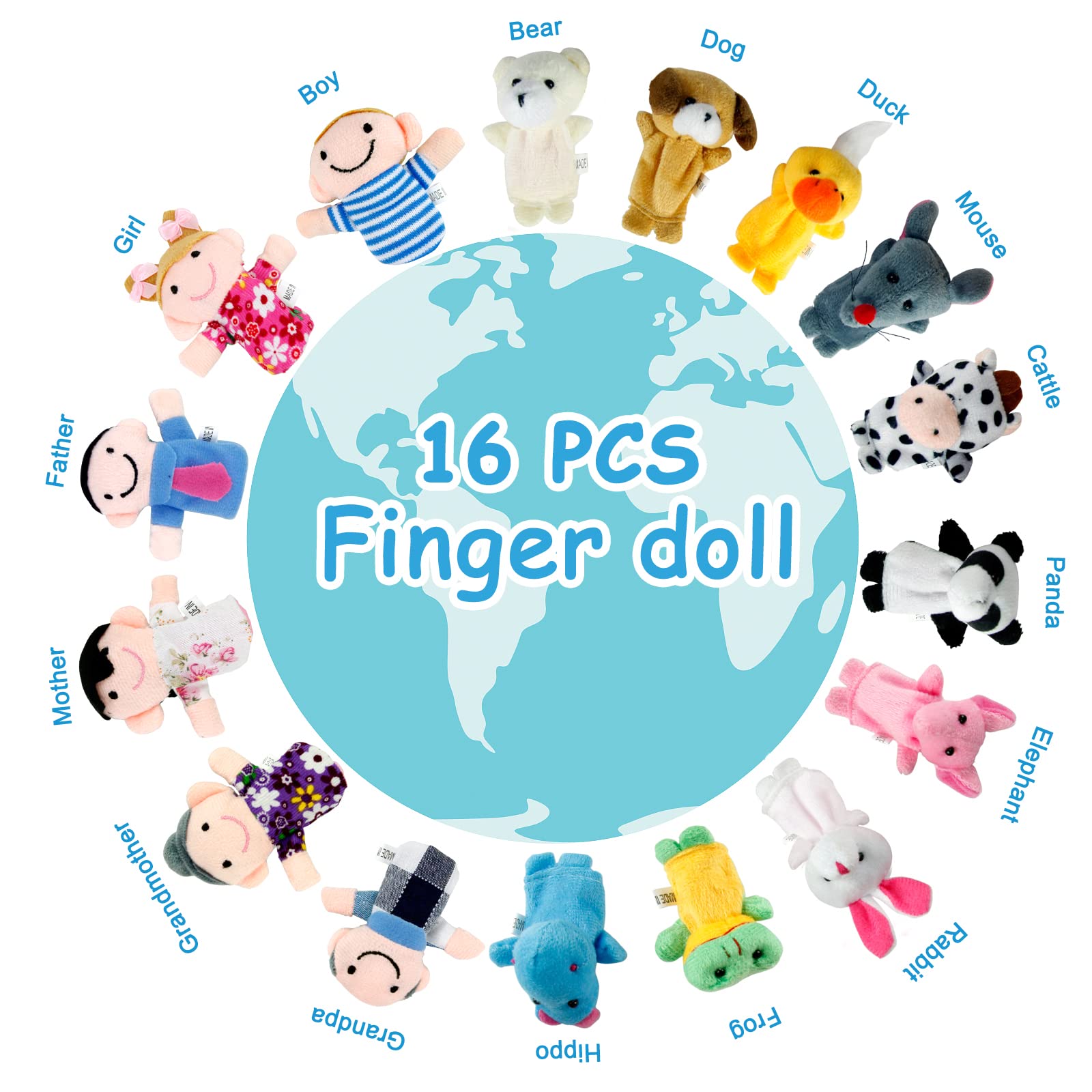 Sealive finger puppets owl, soft texture enhances focus during classroom storytelling.