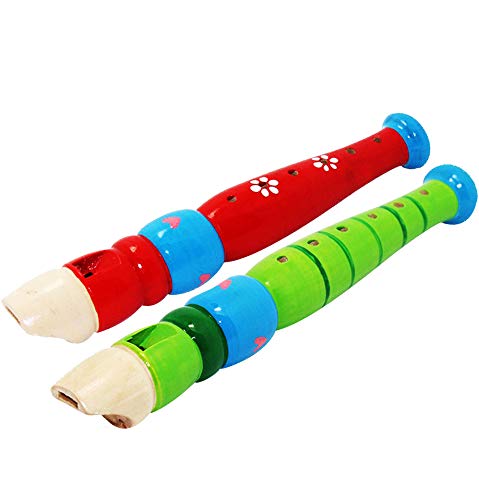 Sealive small wooden recorder for toddlers with an easy grip for little hands.
