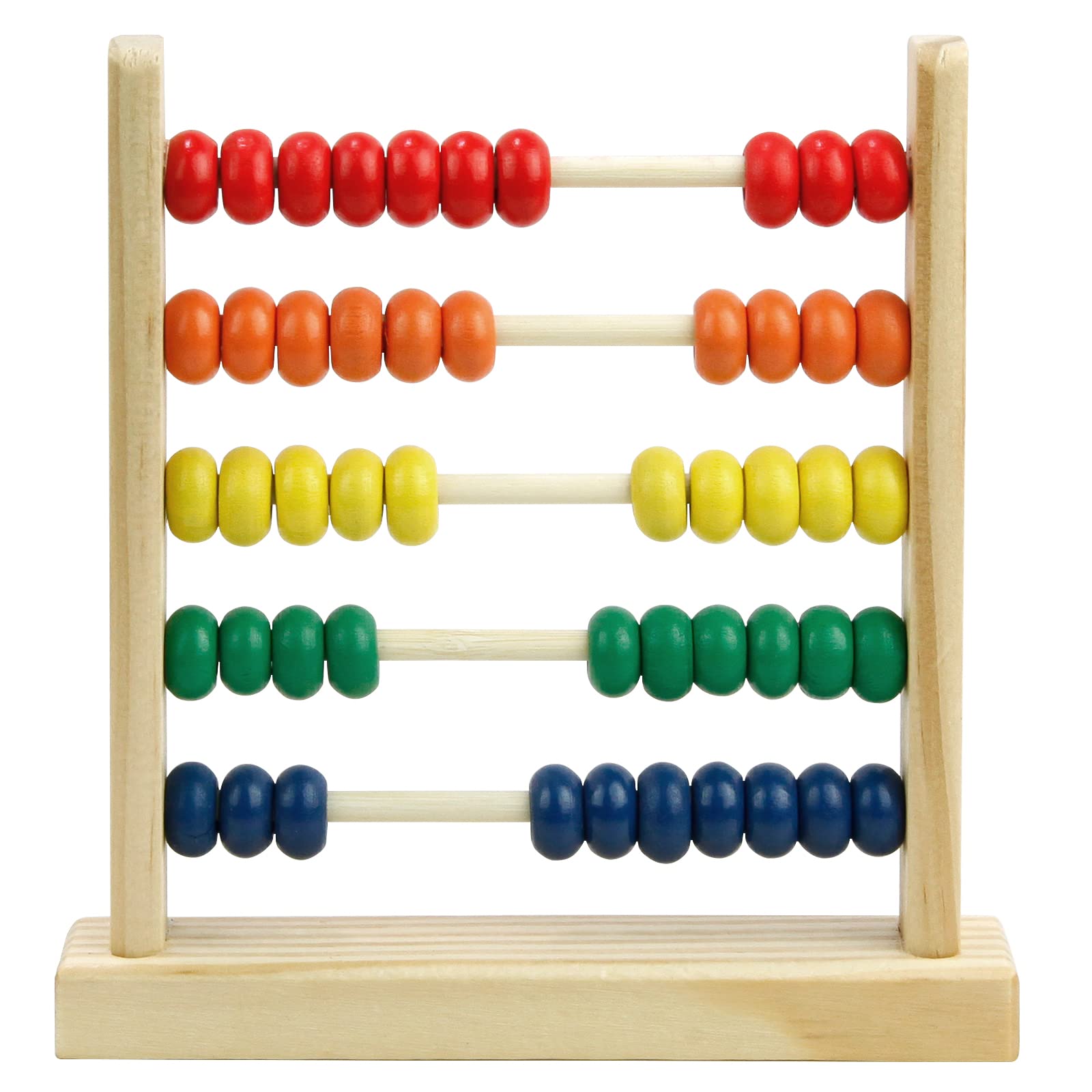 Sealive wooden abacus 50 beads colors: color recognition and counting for preschoolers.