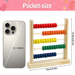 Sealive wooden abacus kids hands: fits small fingers for easy counting practice.