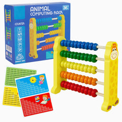 Sealive wooden counting toy with 50 beads for early numeracy and fine motor skills.