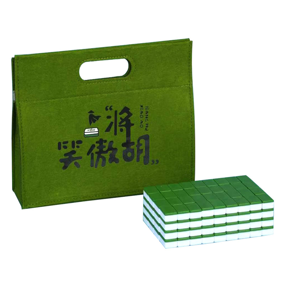 SEAMEW mahjong tiles green and white 30mm for easy reading