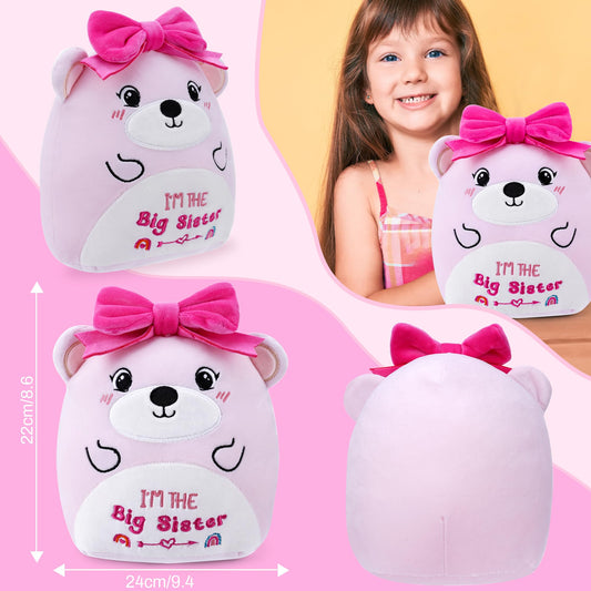 SEAOPOP 8-inch plush bear provides soft hugs for bedtime and display.