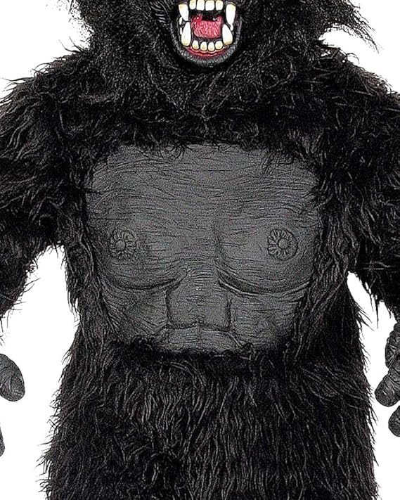 Seasons Boys Gorilla Costume hands featuring PVC construction for sturdy play