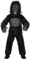 Seasons Boys Gorilla Costume mask close-up showing durable PVC detail for play