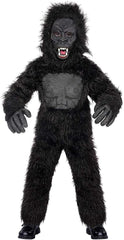 Seasons Boys Gorilla Costume mask close-up showing durable PVC detail for play