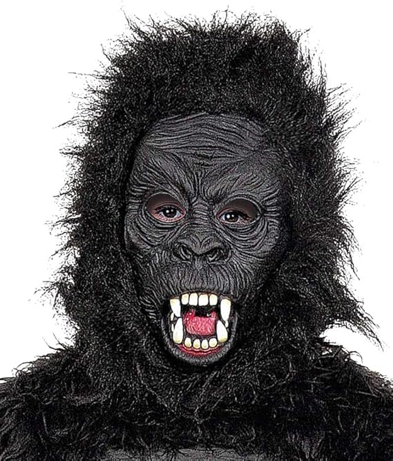 Seasons Boys Gorilla Costume textured fur detail enhances authentic jungle dress-up