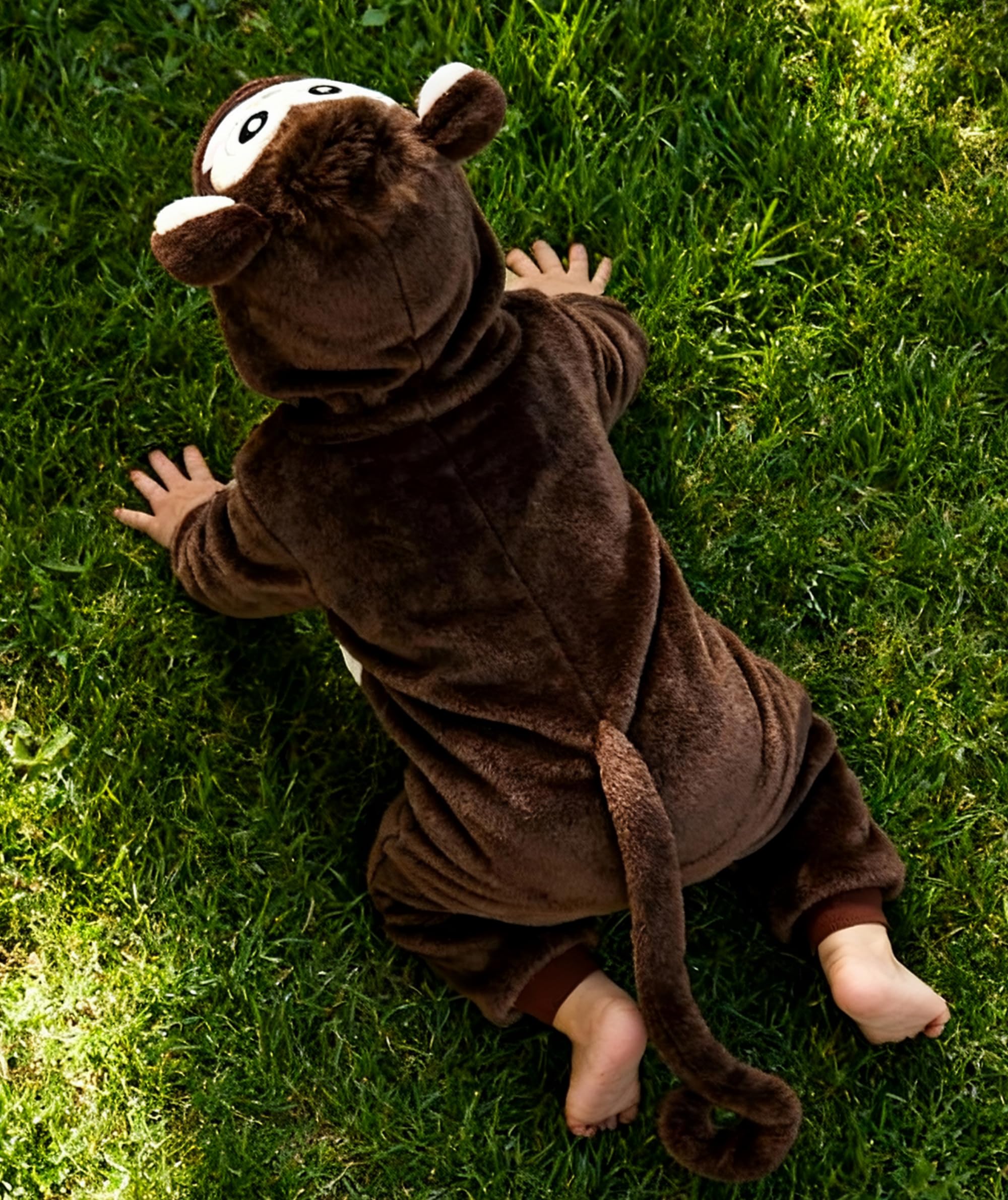Seawhisper monkey costume features a front button design for easy dressing