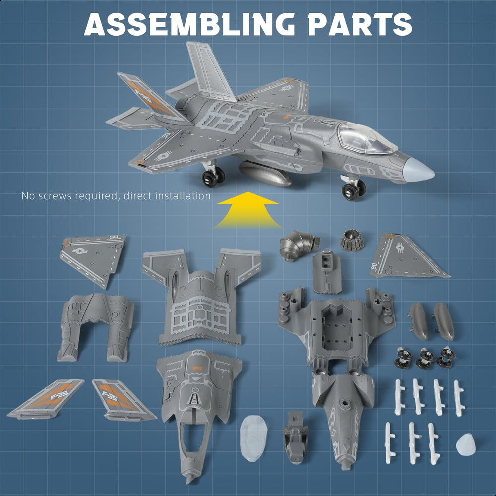 SEBUNAS 1:72 F-35 model showing realistic painting and details.