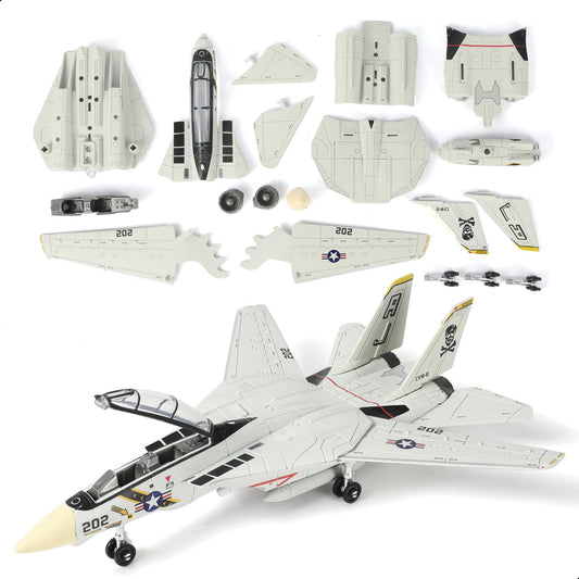 Sebunas F-14 Tomcat 3D kit parts with fine etching for realistic display.