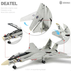 Sebunas F-14 Tomcat final display on desk offers a sleek aviation centerpiece.