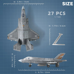 SEBUNAS F-35 jet 1:72 scale wing detail for accurate display.