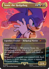 Secret Lair Shadow the Hedgehog card foil with bold artwork for trading and collection