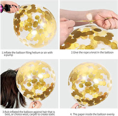 SEDECIDE foil balloons with stars and hearts bring sparkle to the kids' birthday.