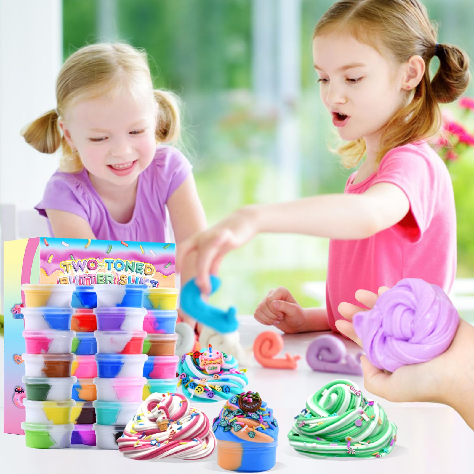Sedytoju Butter Slime Kit mint scent for refreshing, soothing textures.