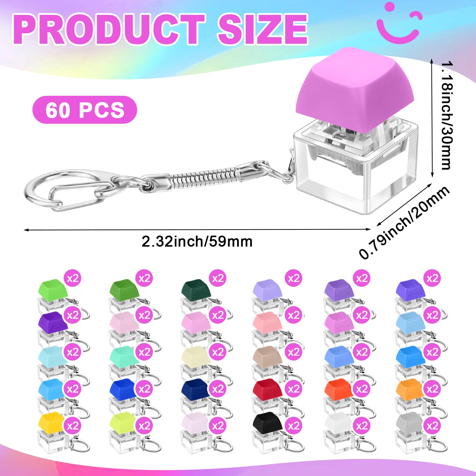 Seeloowy fidget keychain with lanyard enables portable stress relief