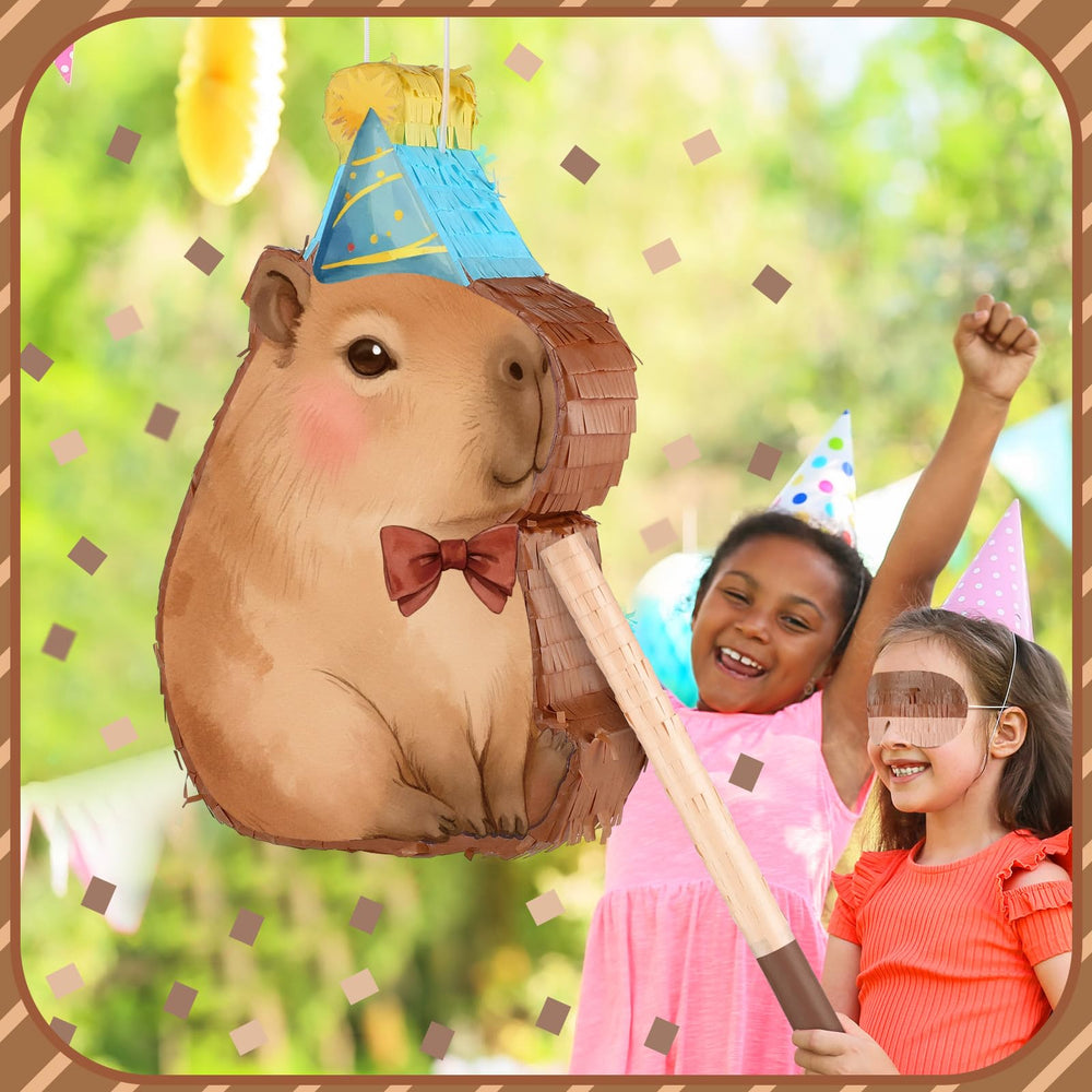 Seematn capybara pinata bundle hanging decor for birthdays.