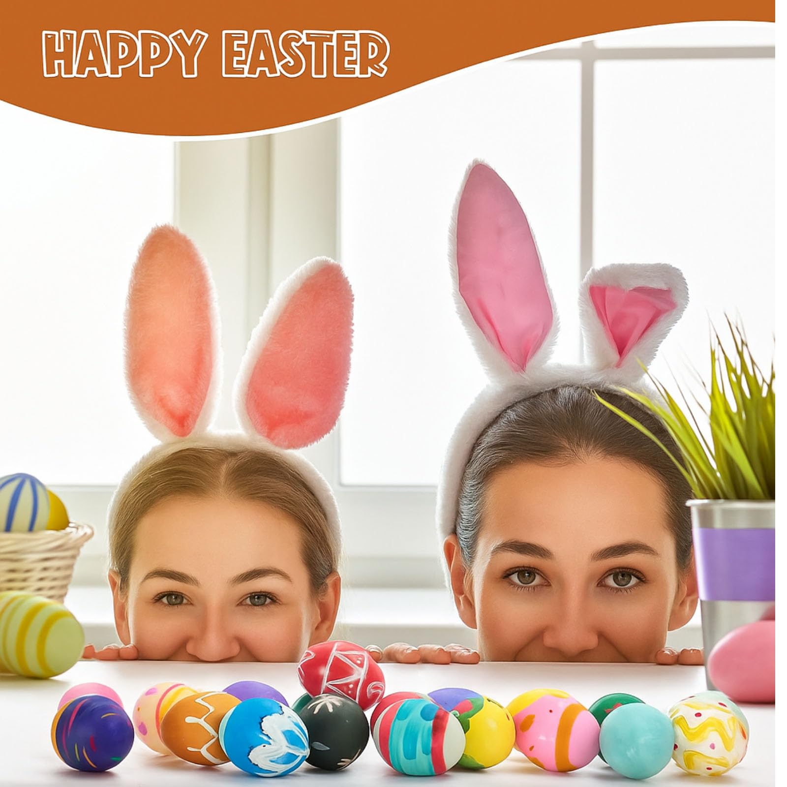 Seematn Easter set doubles as party decor and basket fillers.