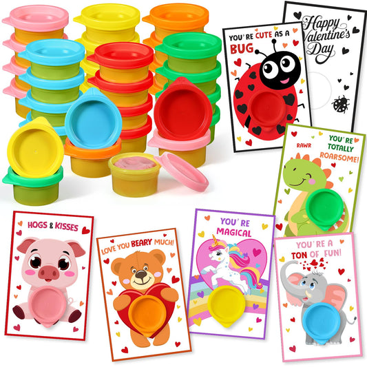 Seenelling animal cards and clay sets for classroom play and hands-on creativity
