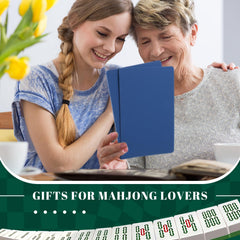 Seenelling blue mahjong tile mixer on table ready to shuffle