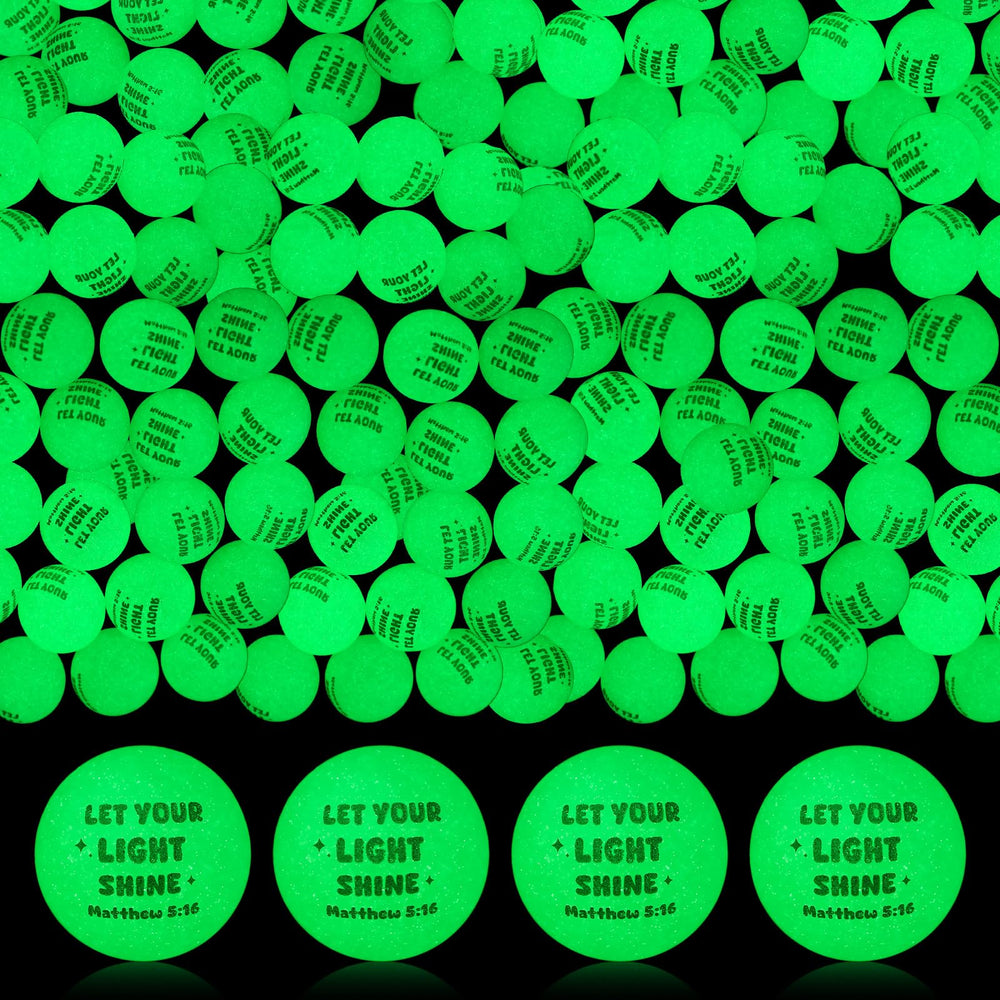 Seenelling Christian glow ball green for Bible-based activities and glow-in-the-dark fun