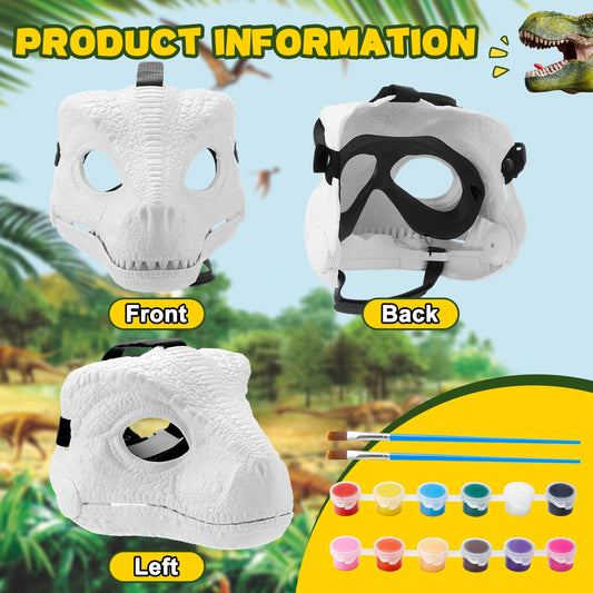 Seenelling dino mask paint set enables colorful customization and personal expression.