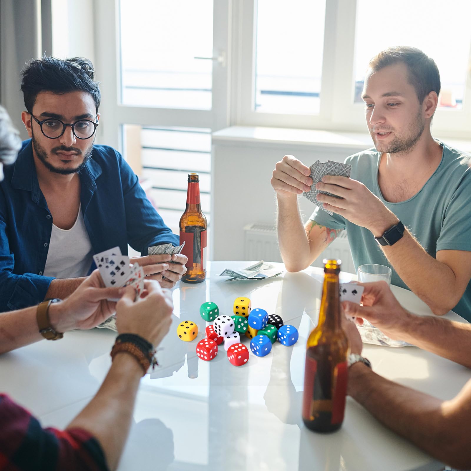 Seenelling durable acrylic dice construction for long-lasting use
