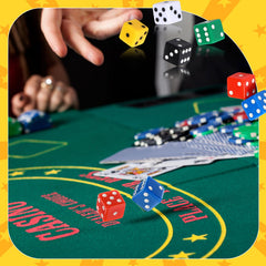 Seenelling opaque 19mm D6 dice in multi-color for easy visibility during play.
