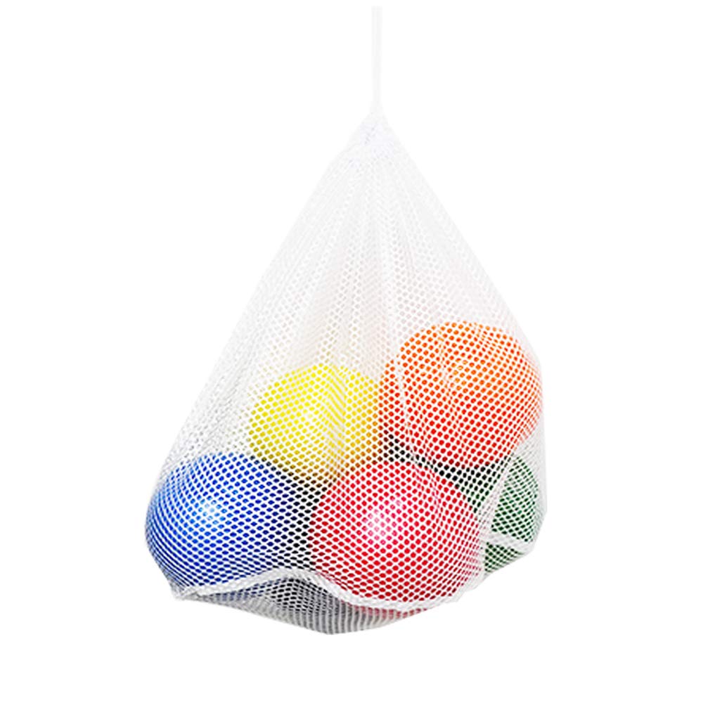 SEEPROS mesh storage bag for dodgeballs, portable and durable.