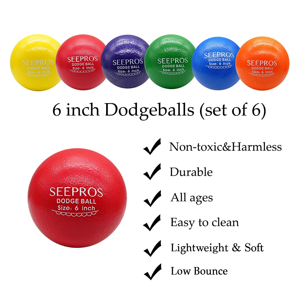 SEEPROS foam dodgeball orange ideal for outdoor parties and activities.