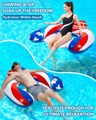 SEETOHOME inflatable chair delivers strong buoyancy and easy on/off access.