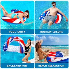 SEETOHOME pool chair provides relaxing support while enjoying waves and sun.