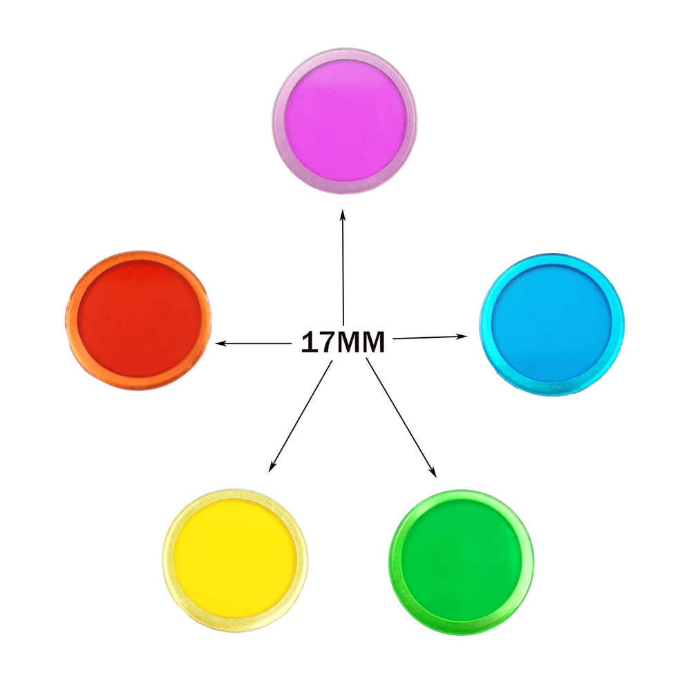 SEETOOOGAMES magnetic bingo chips with color variety for counting games.