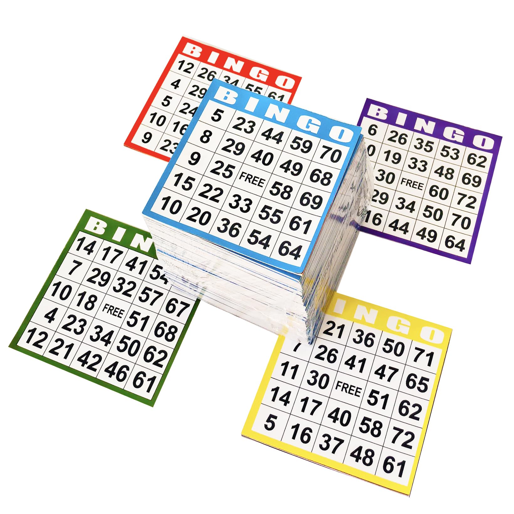 SEETOOOGAMES bingo books-1000 cards; durable and ready for group play
