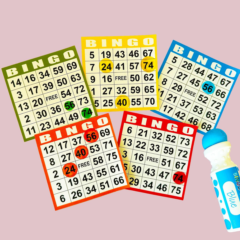 SEETOOOGAMES bingo dauber color swatches, quick-drying ink for clean crafts.