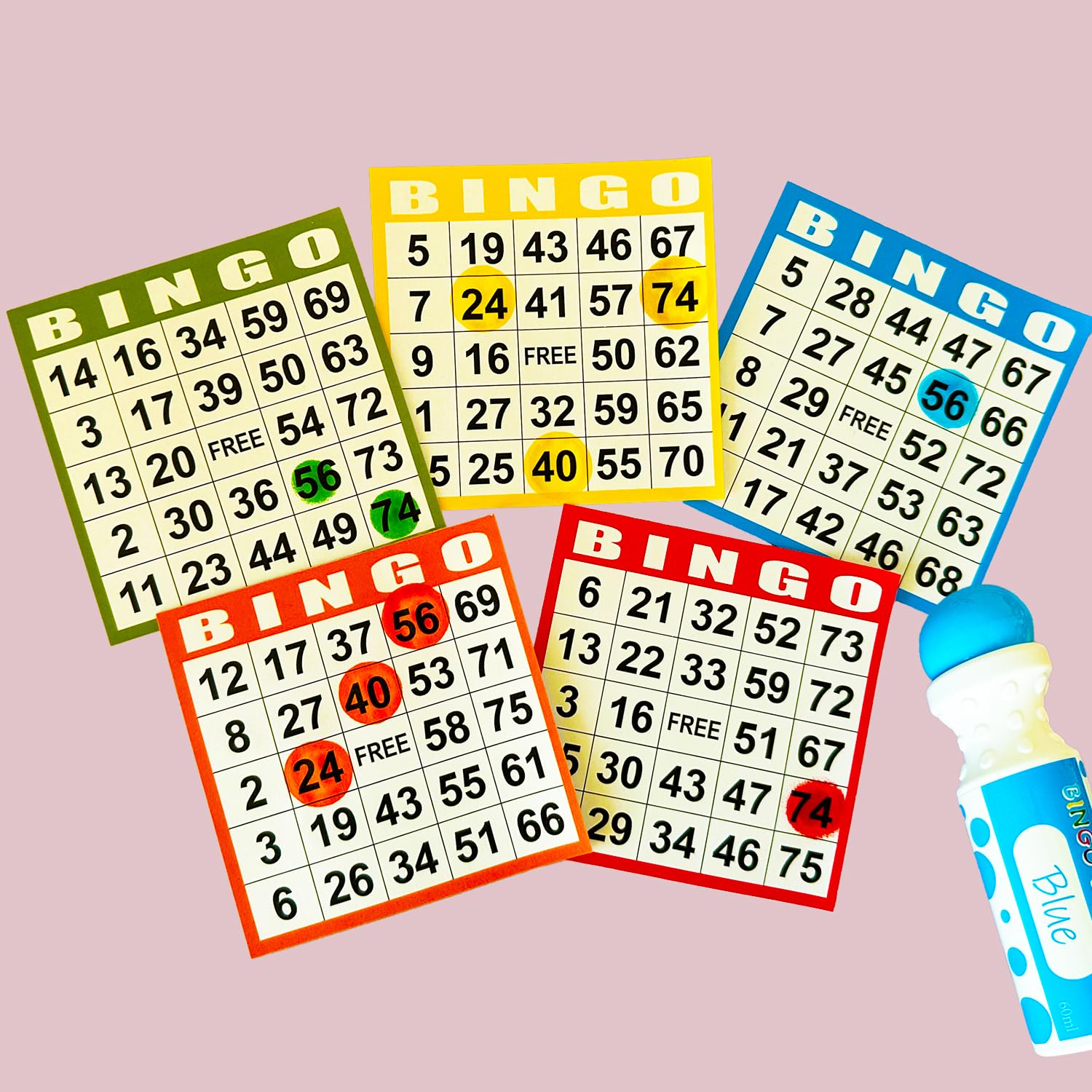SEETOOOGAMES Bingo Daubers blue dots for ocean scenes and classroom color drills