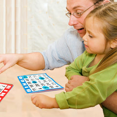 SEETOOOGAMES portable bingo night kit with 4x4 cards for on-the-go play