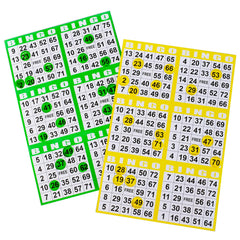 SEETOOOGAMES bingo paper is disposable with ink markers for simple cleanup