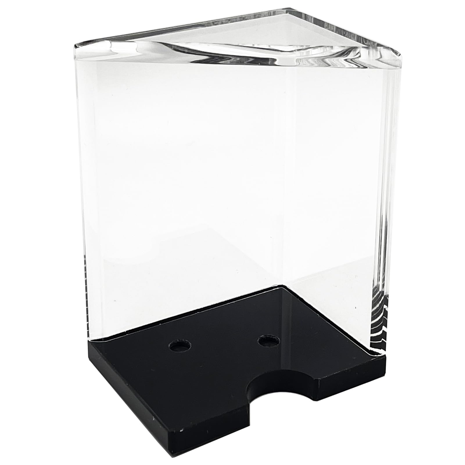 SEETOOOGAMES blackjack discard tray, front view, durable clear acrylic for long home games.