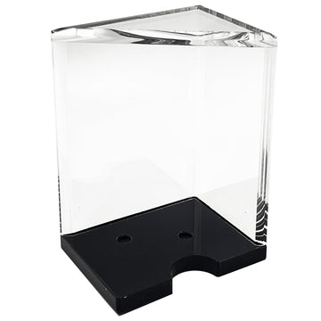 SEETOOOGAMES blackjack discard tray, front view, durable clear acrylic for long home games.