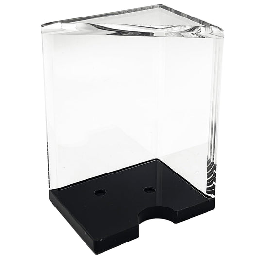 SEETOOOGAMES blackjack discard tray, front view, durable clear acrylic for long home games.