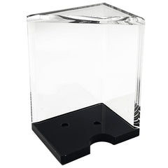 SEETOOOGAMES blackjack discard tray, front view, durable clear acrylic for long home games.