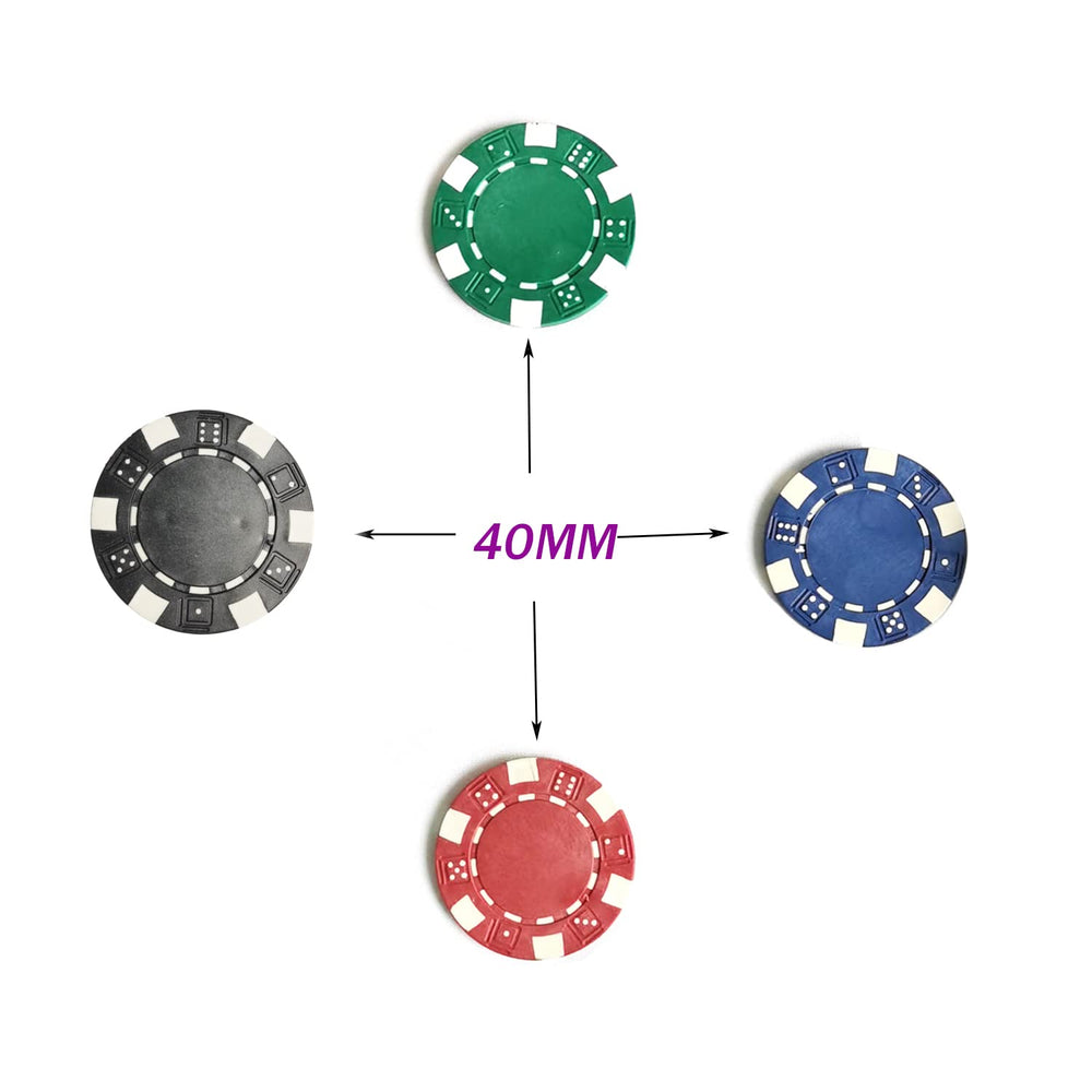 SEETOOOGAMES blue striped poker chip suitable for tournaments and practice.