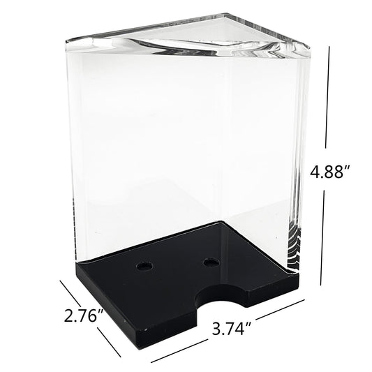 SEETOOOGAMES clear acrylic tray with 6-deck capacity for larger card game sessions.