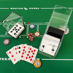 SEETOOOGAMES dealer set with sturdy construction for repeated home use.