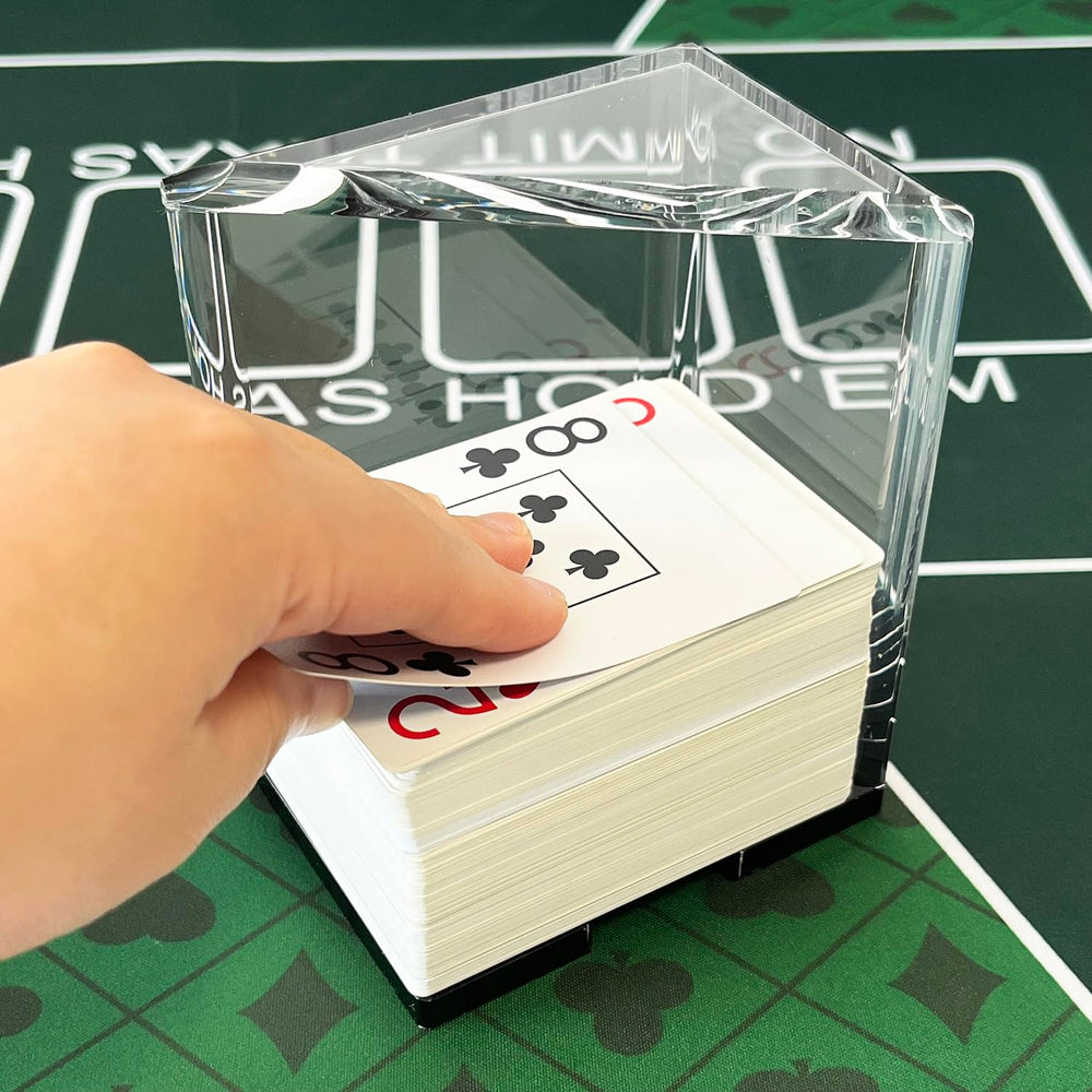 SEETOOOGAMES multi-deck card games tray keeps cards neatly within reach during sessions.
