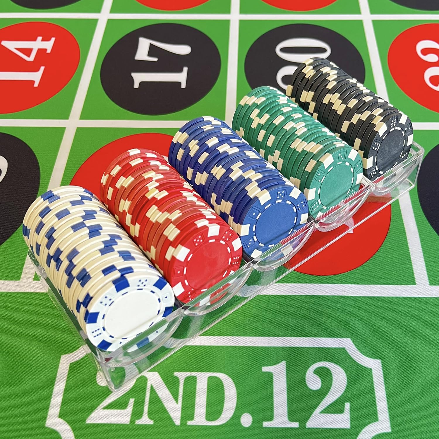 SEETOOOGAMES poker chip 11.5g diameter for authentic weight and feel.
